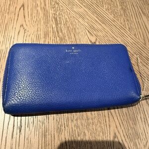 Kate Spade Mikas Pond Lacey Royal Blue Continental Wallet